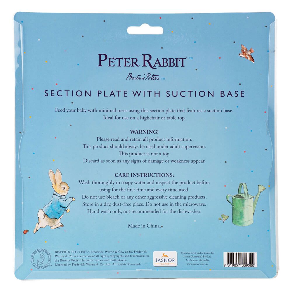 Peter Rabbit Section Plate with Suction Base