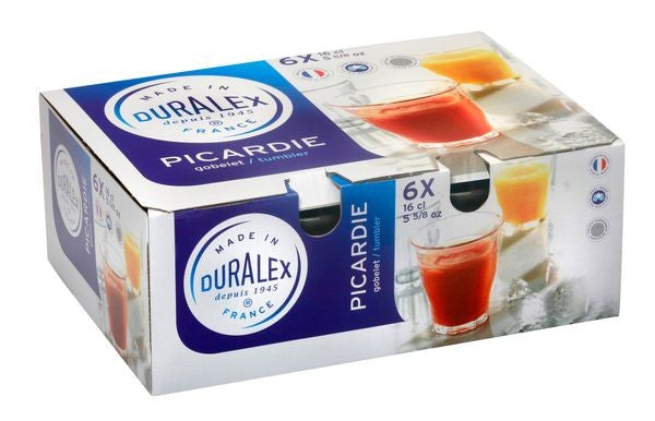 Picardie Clear Tumbler 160ml set/6