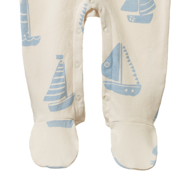 Cotton Stretch & Grow Regatta Blue