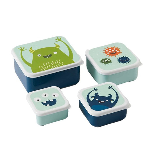 Snack Boxes, set of 4 - Monsters