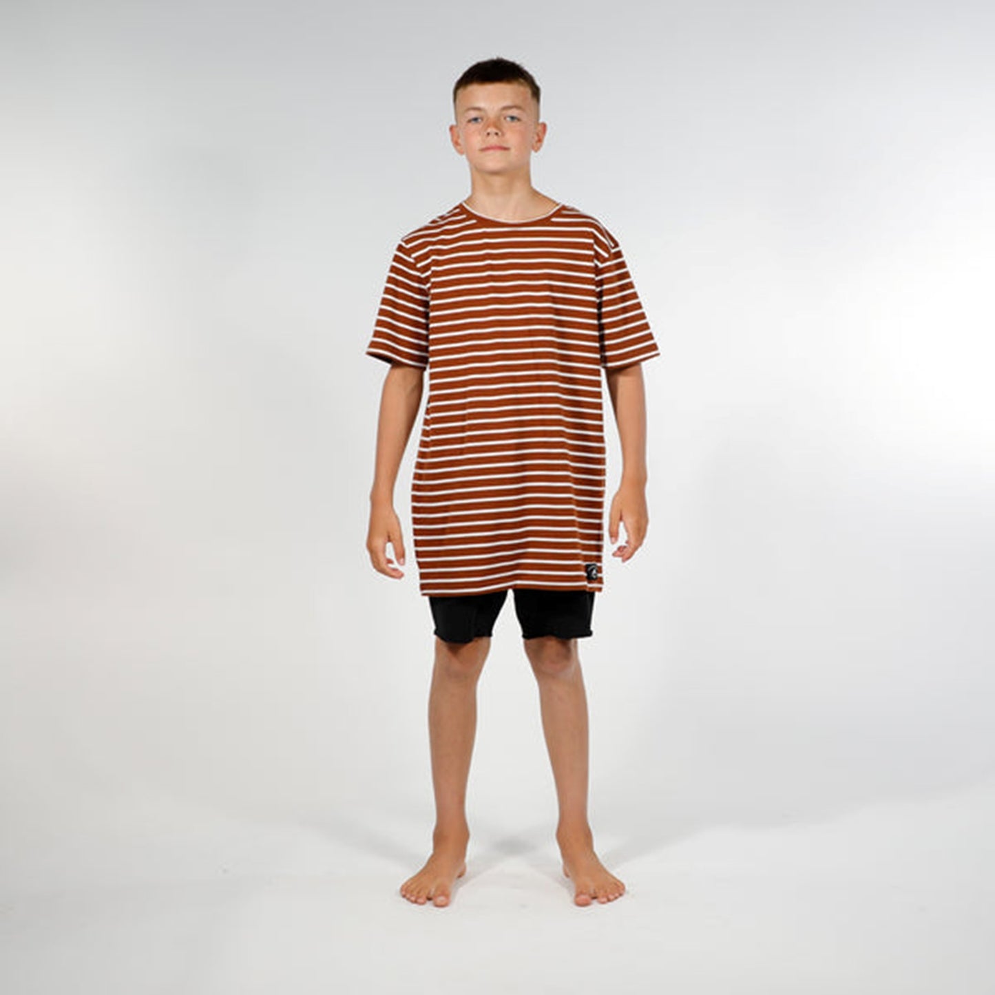 Classics Tee Brown Stripe