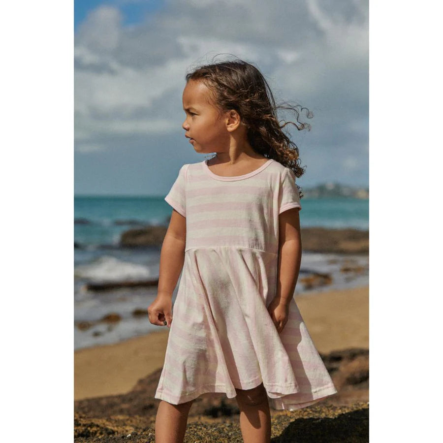 Seaside Dress Cotton Candy Stripe