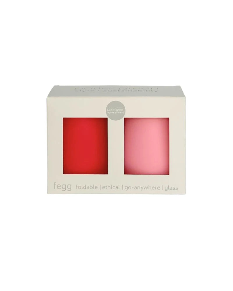 Fegg Silicone Glasses - Cherry + Blush