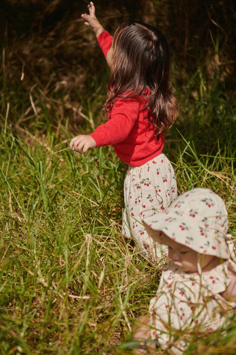 Muslin Sunhat Strawberry Blush
