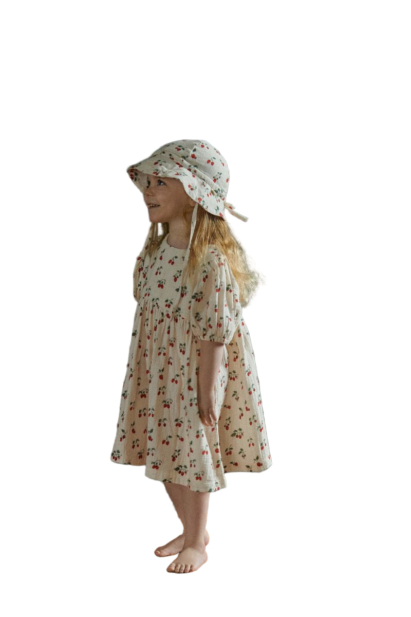 Muslin Sunhat Strawberry Blush