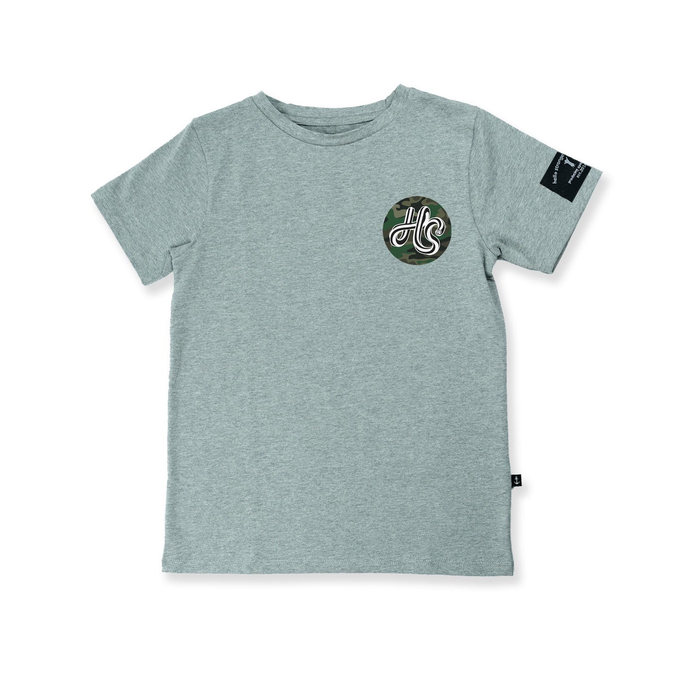 Hello Stranger 'HS' Tee - greymarle