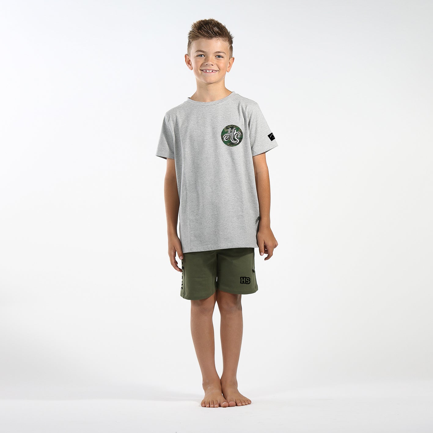 Hello Stranger 'HS' Tee - greymarle