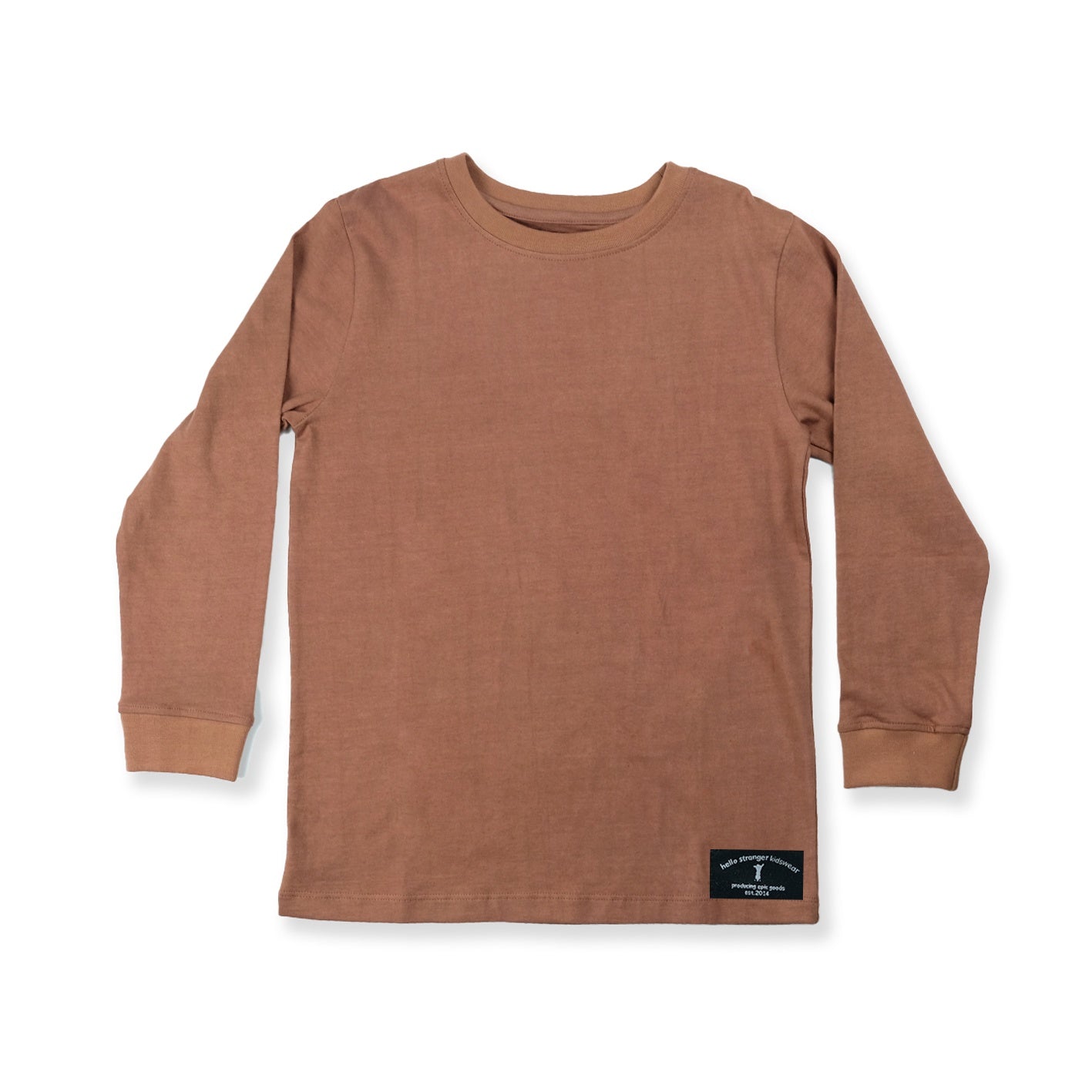 Boys brown shop long sleeve top