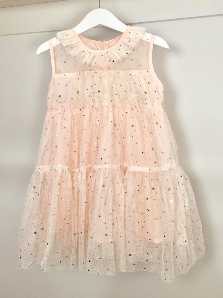 Twinkle Twinkle Little Star Dress - Baby Pink
