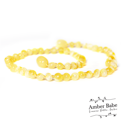 Baltic Amber Necklace - 32cm Butter