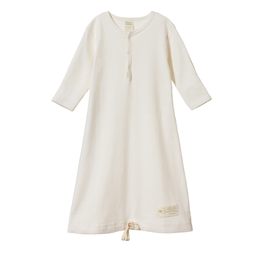 Cotton sleeping gown - natural