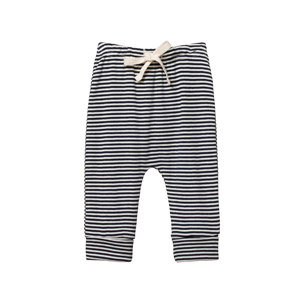 Drawstring pant - navy stripe