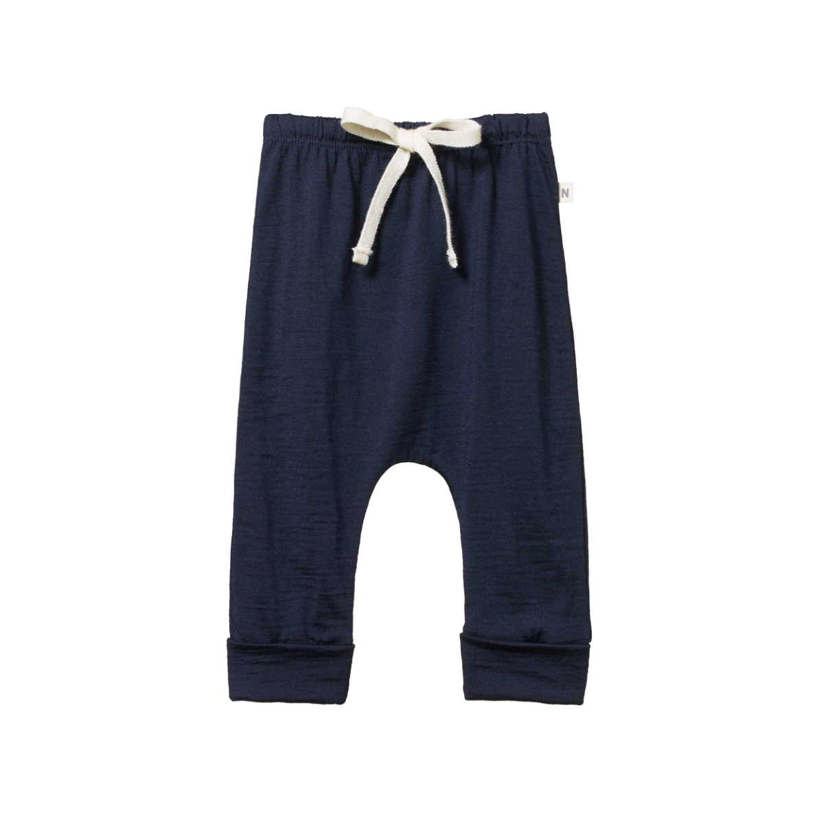 Merino Drawstring Pants - Navy