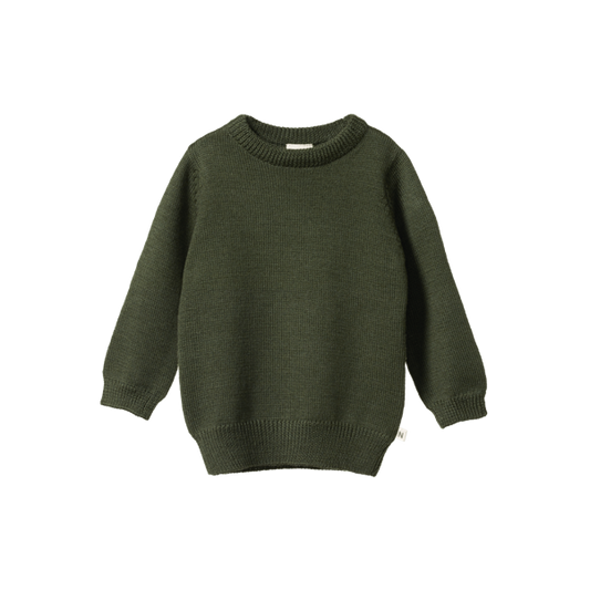 Merino Knit Pullover Thyme
