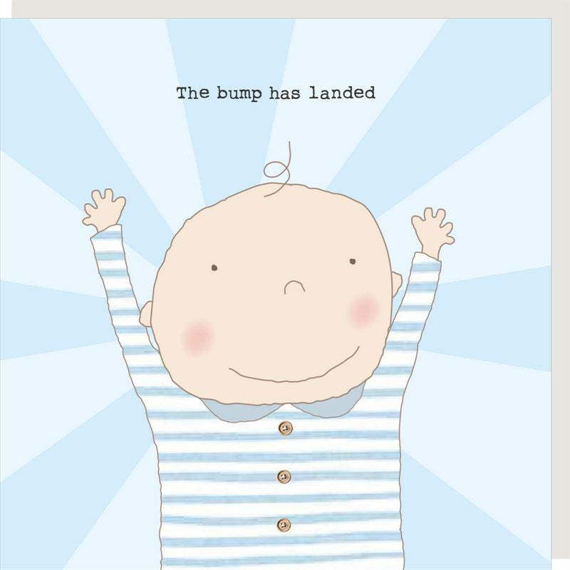 Card - Boy Bump Landed