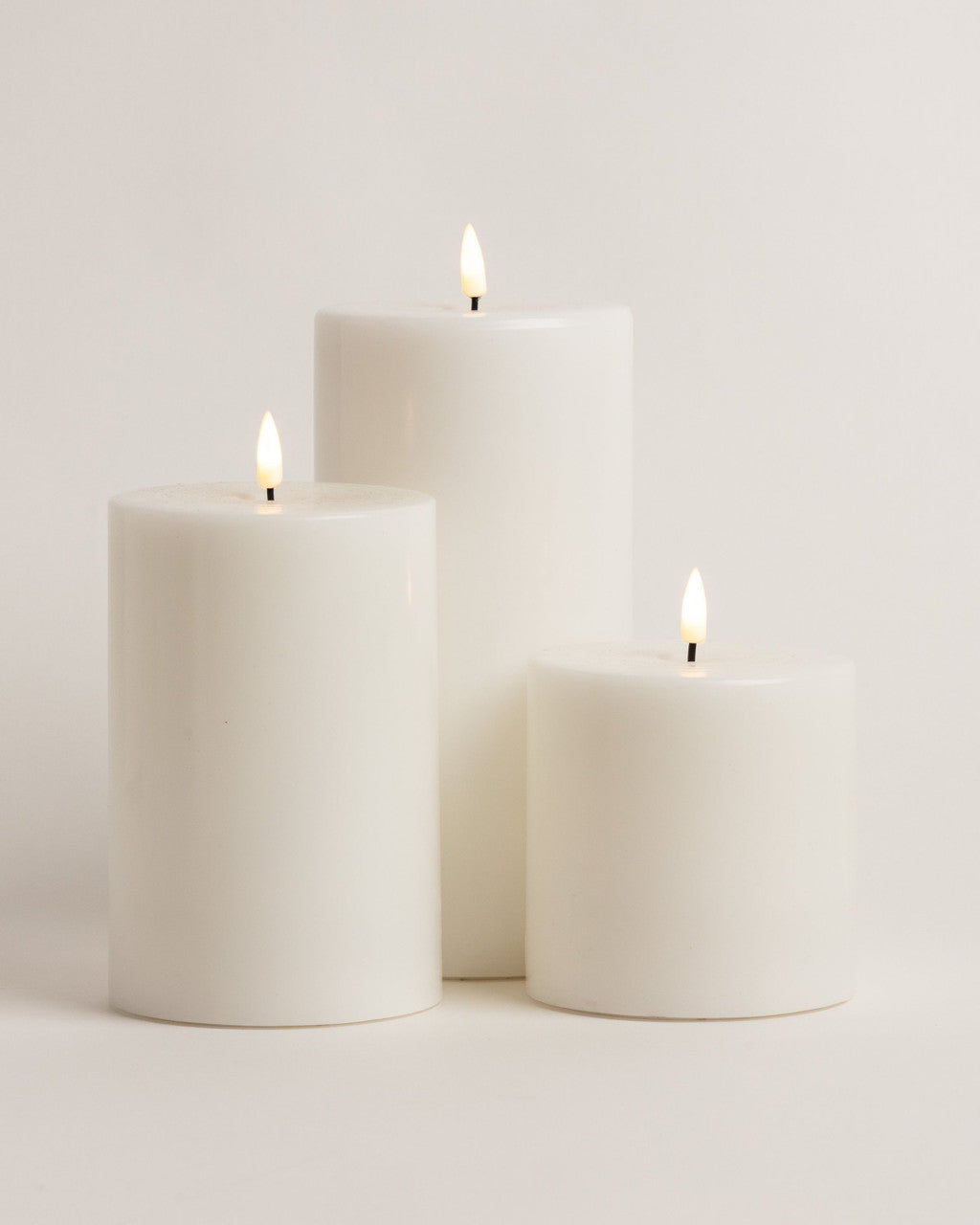 Classic Ivory LED Candle 10cm x 10cm