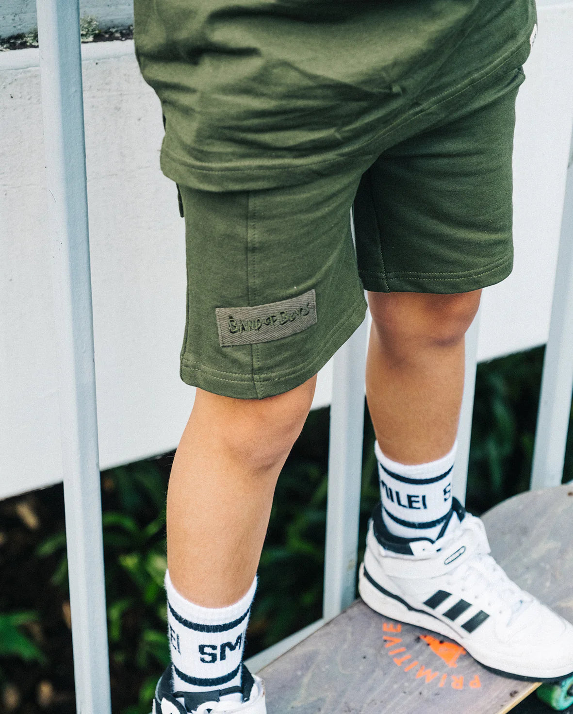 Shorts - Seam Front Army Green