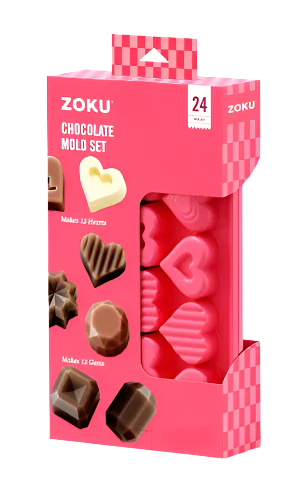 Zoku Chocolate Heart & Gem Mold Set2