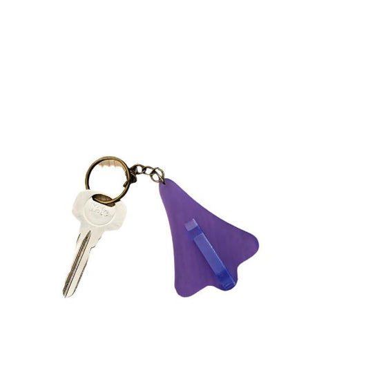 Jet Plane Keyring Purple