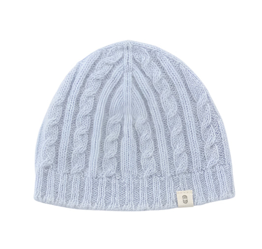 Cable Knit Hat Blue 1-5yr