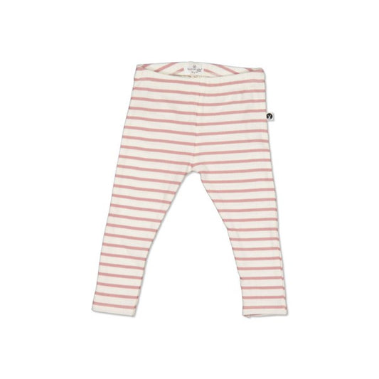 Rib Leggings Rose Stripe