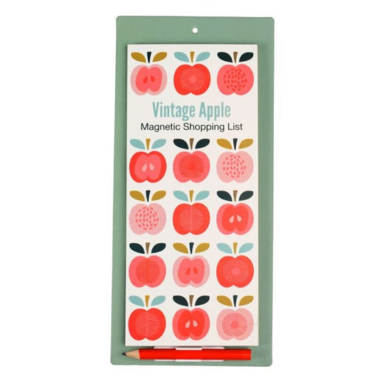 Magnetic Shopping List Vintage Apple