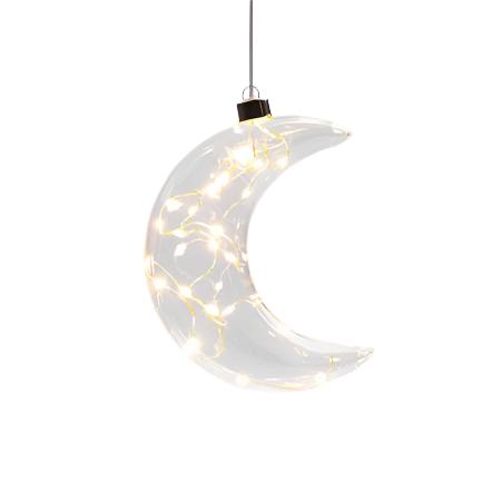 Hanging Glass Crescent Moon