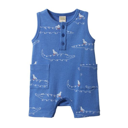 Camper Suit - Curious Crocodiles Reef Print