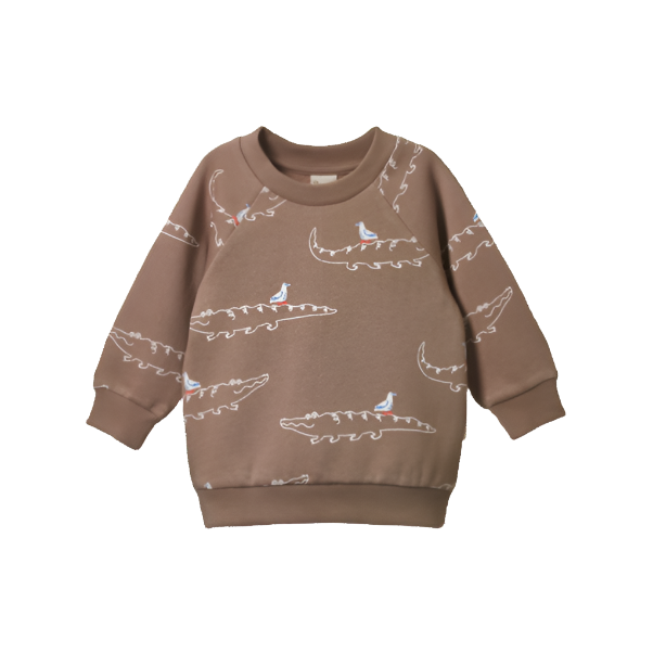 Emerson Sweater - Curious Crocodiles