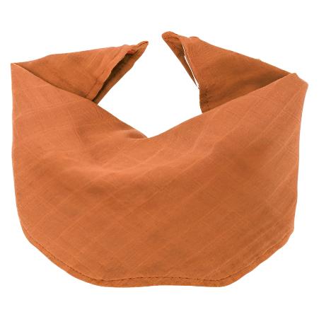 Muslin Bib/Burping Cloth Rust