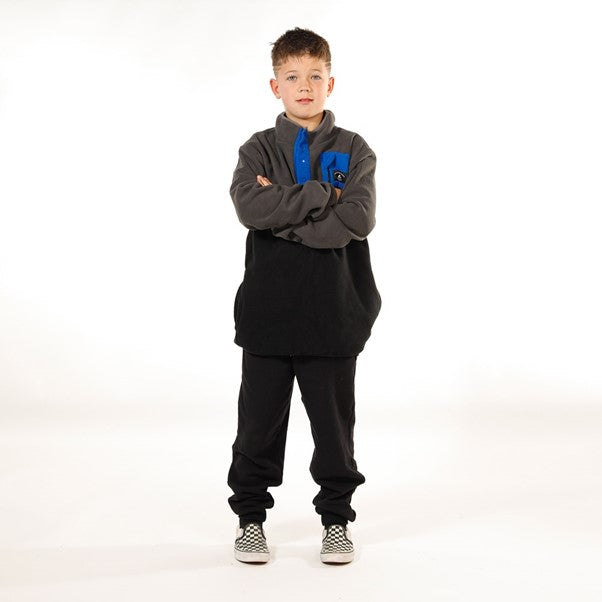 Boys Adventure Fleece - Charcoal Black