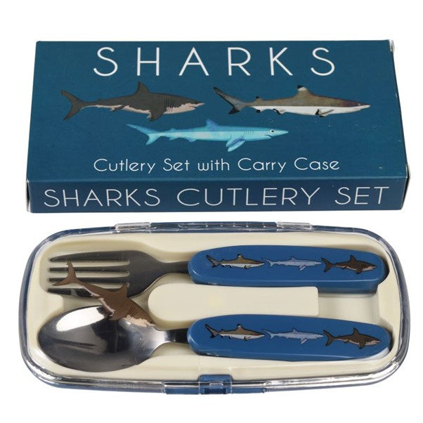 Childrens Cutlery Set - Sharks