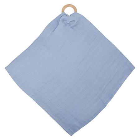 Muslin Security Blanket Blue