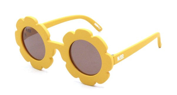 Kids Sunnies Flower Yellow