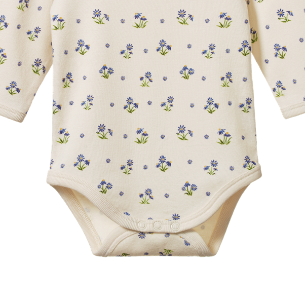 Cotton Long Sleeve Bodysuit - Daisy Daze