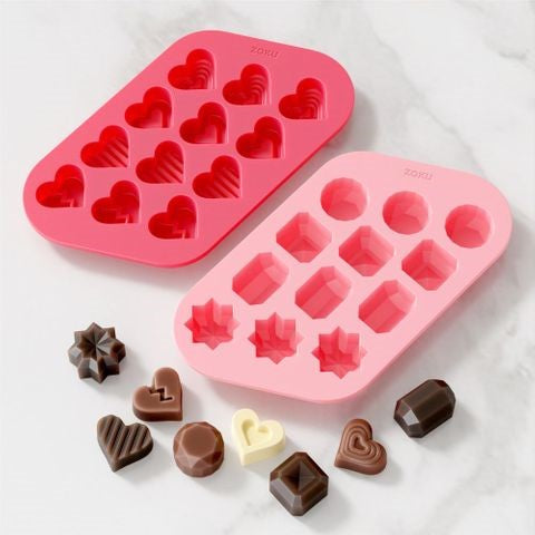 Zoku Chocolate Heart & Gem Mold Set2