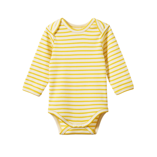 Cotton Long Sleeve Bodysuit - Sunburst Sailor