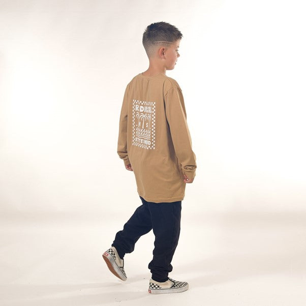 Boys Long Sleeve Tee - Macaroon