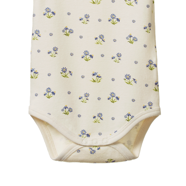 Cotton Short Sleeve Bodysuit - Daisy Daze