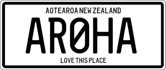 Number Plate Magnet - Aroha