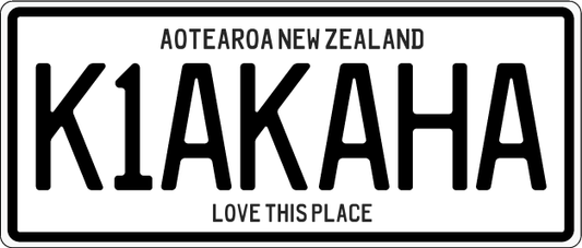 Number Plate Magnet - Kia Kaha