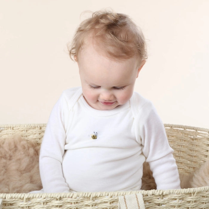 Cream Bee Merino Bodysuit