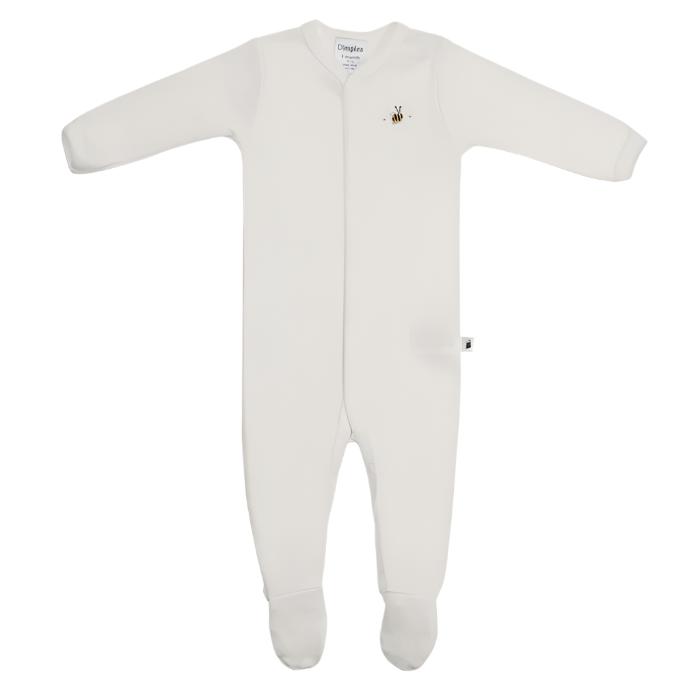 Cream Bee Merino Babygrow