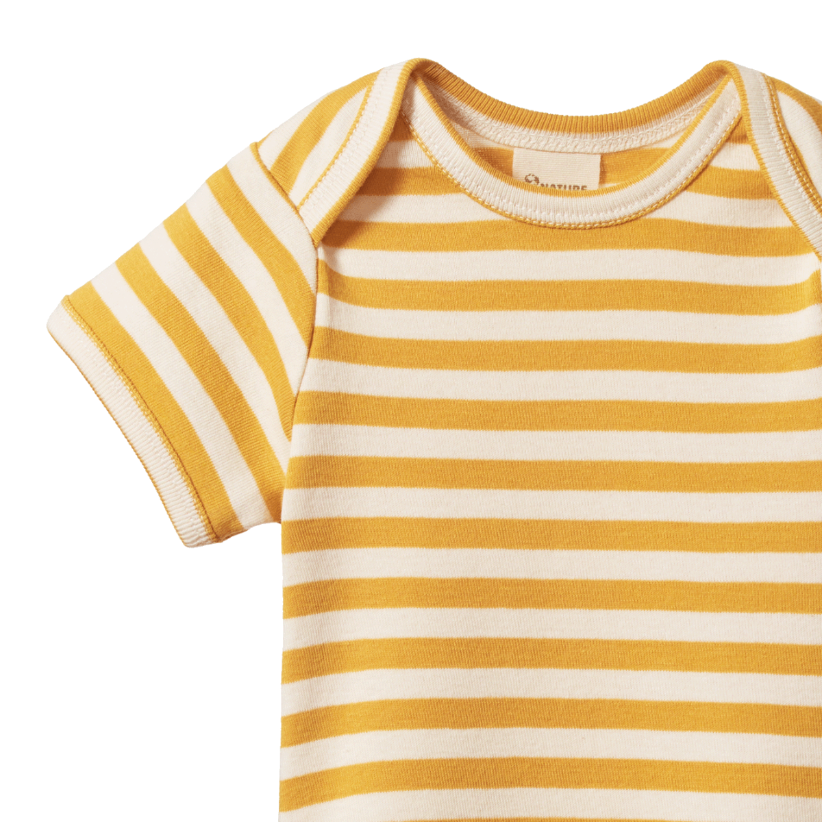 Cotton Short Sleeve Bodysuit Golden Sea