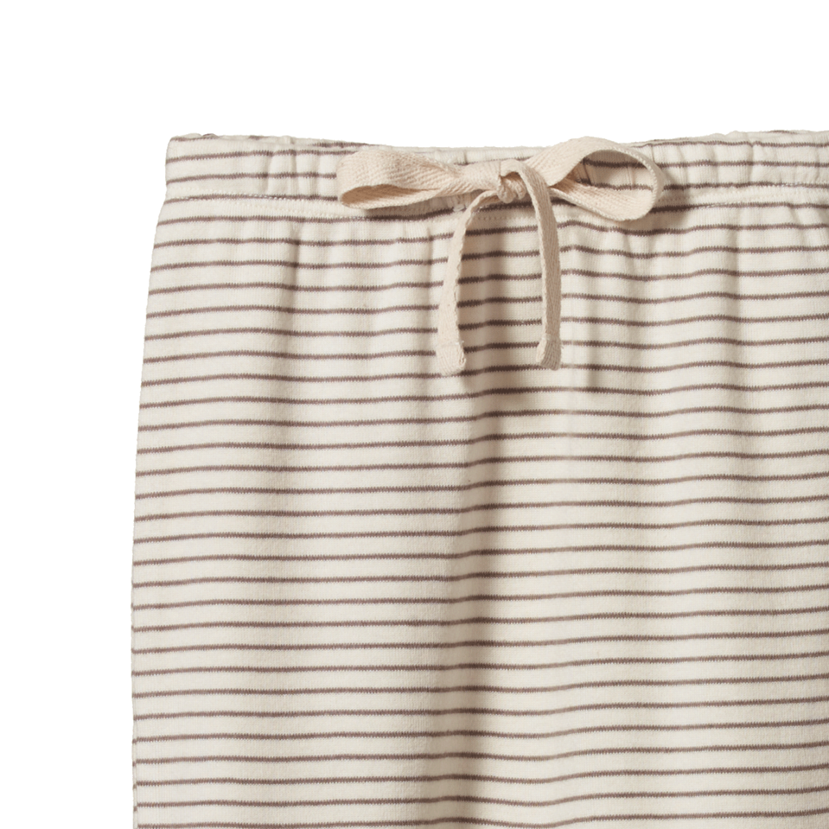 Footed Rompers Mushroom Pinstripe
