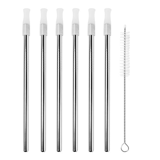 Stainless Cocktail Straws - Set6
