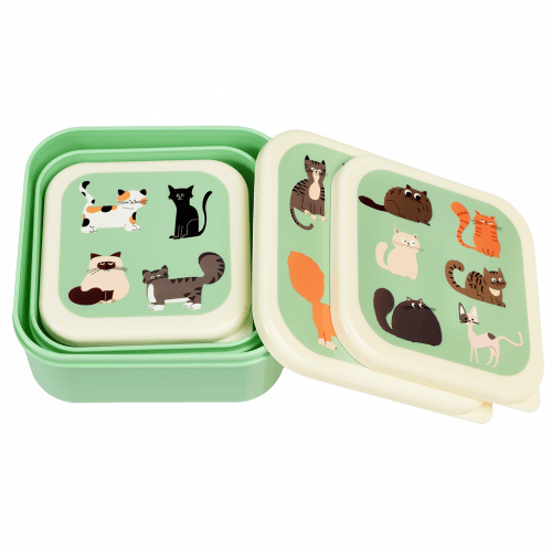 Snack Boxes, set of 3 - Nine Lives