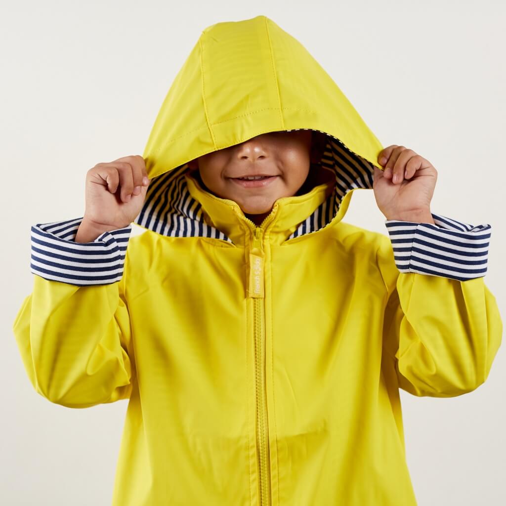 Yellow Zip Unisex Raincoat