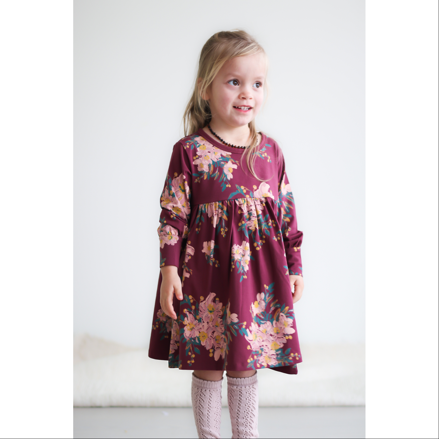 Poppy Dress - Alpine Flowers