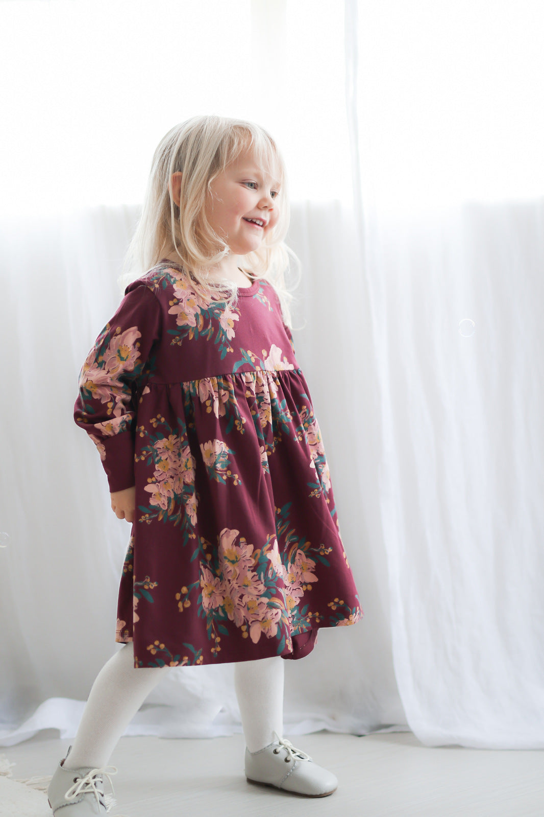 Poppy Dress - Alpine Flowers